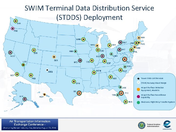 SWIM Terminal Data Distribution Service (STDDS) Deployment Tower Data Link Services (TDLS) Runway Visual