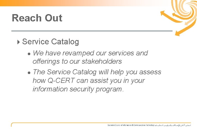 11 Reach Out 4 Service Catalog We have revamped our services and offerings to