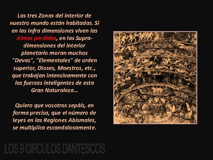 Las tres Zonas del interior de nuestro mundo están habitadas. Si en las Infra