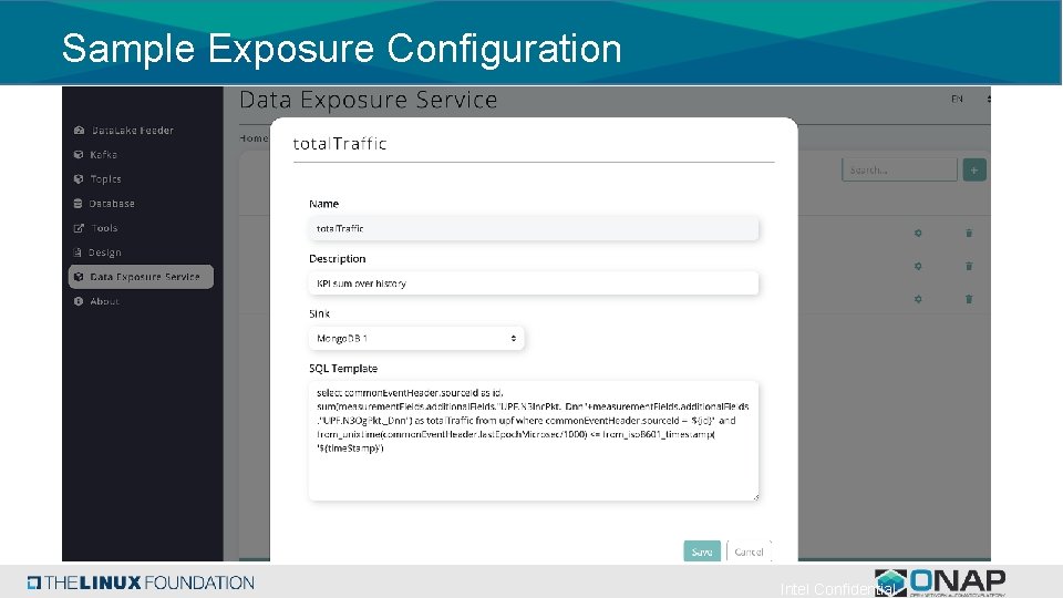 Sample Exposure Configuration Intel Confidential Sample Exposure Configuration Intel Confidential