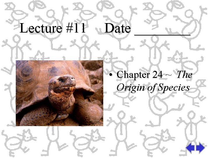 Lecture #11 Date ____ • Chapter 24 ~ The Origin of Species Lecture #11 Date ____ • Chapter 24 ~ The Origin of Species