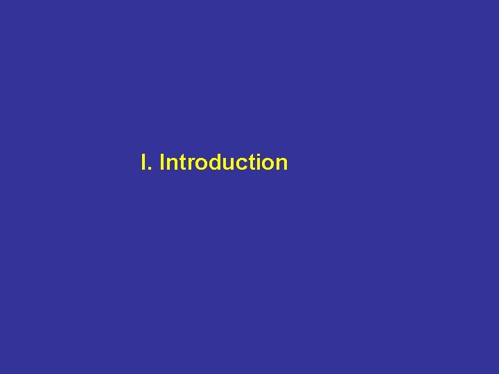 I. Introduction 