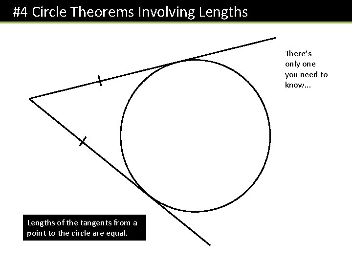 #4 Circle Theorems Involving Lengths There’s only one you need to know. . .