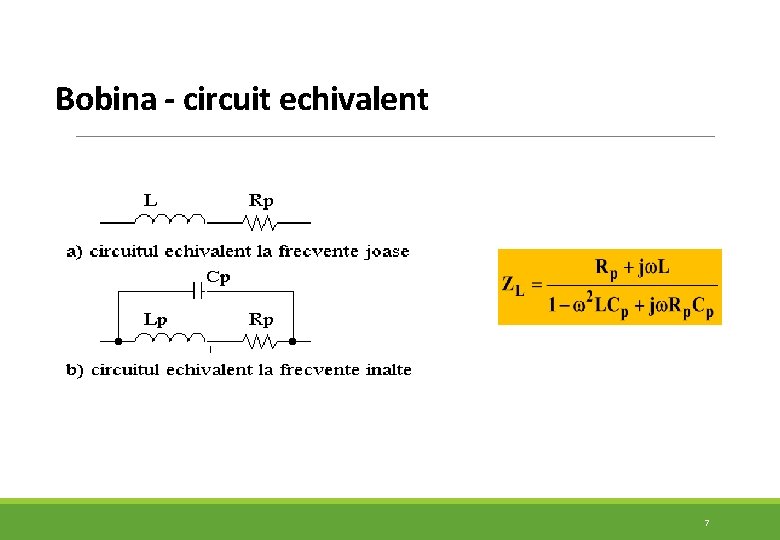 Bobina - circuit echivalent 7 Bobina - circuit echivalent 7