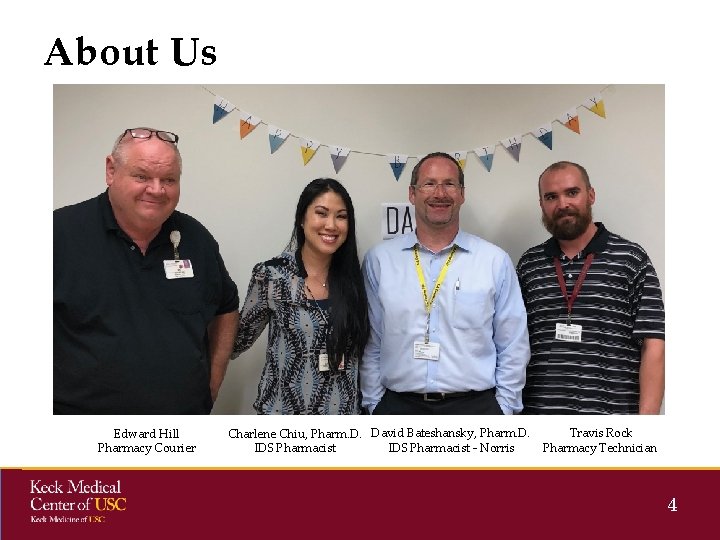 About Us Edward Hill Pharmacy Courier Charlene Chiu, Pharm. D. David Bateshansky, Pharm. D. About Us Edward Hill Pharmacy Courier Charlene Chiu, Pharm. D. David Bateshansky, Pharm. D.