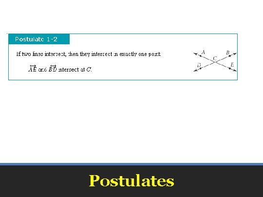 Postulates 