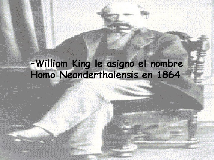 –William King le asigno el nombre Homo Neanderthalensis en 1864 