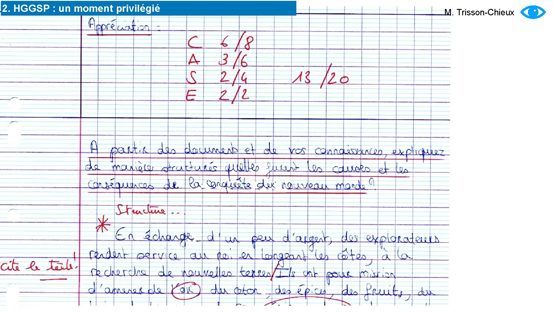 2. HGGSP : un moment privilégié M. Trisson-Chieux 