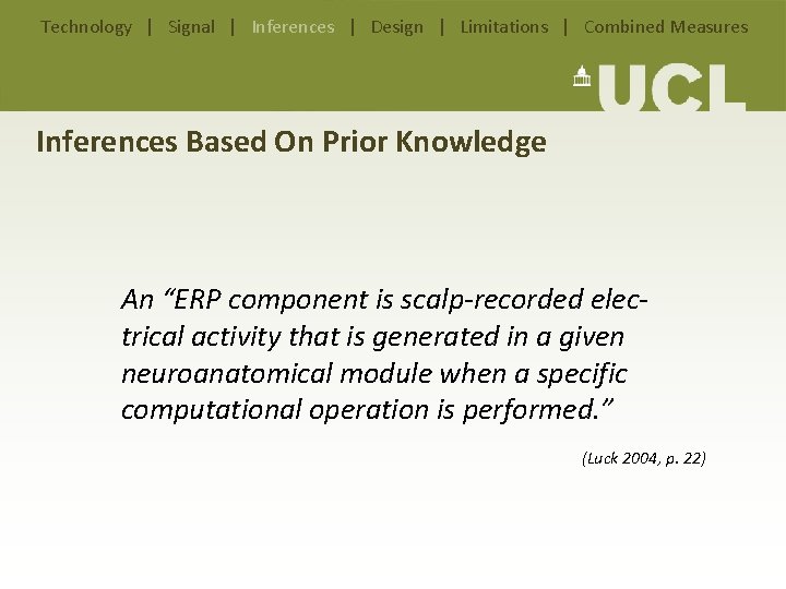 Technology | Signal | Inferences | Design | Limitations | Combined Measures Inferences Based Technology | Signal | Inferences | Design | Limitations | Combined Measures Inferences Based