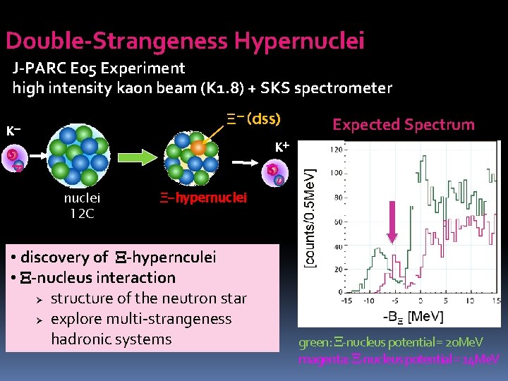 Double-Strangeness Hypernuclei J-PARC E 05 Experiment high intensity kaon beam (K 1. 8) +