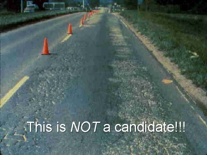 This is NOT a candidate!!! 