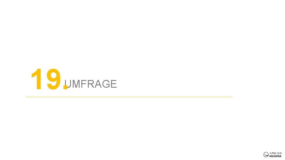 19. UMFRAGE 