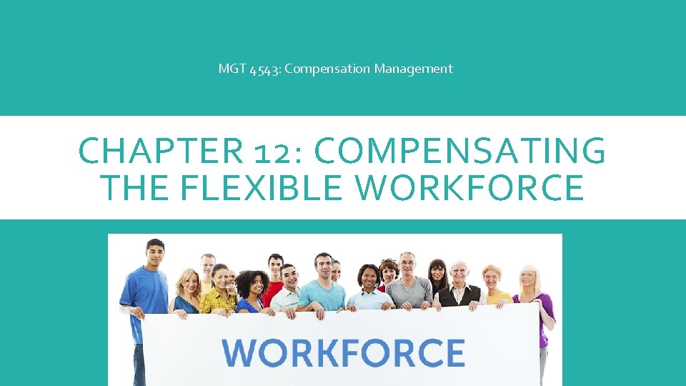 MGT 4543: Compensation Management CHAPTER 12: COMPENSATING THE FLEXIBLE WORKFORCE 