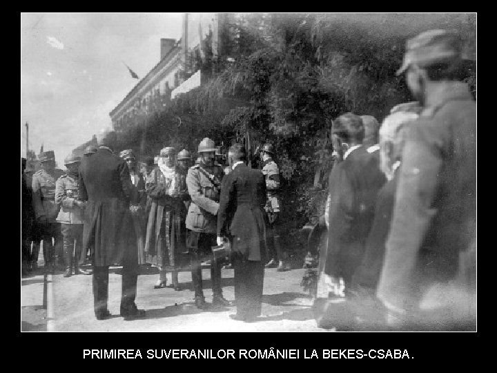 PRIMIREA SUVERANILOR ROM NIEI LA BEKES-CSABA. 