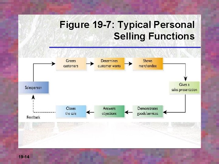 Figure 19 -7: Typical Personal Selling Functions 19 -14 