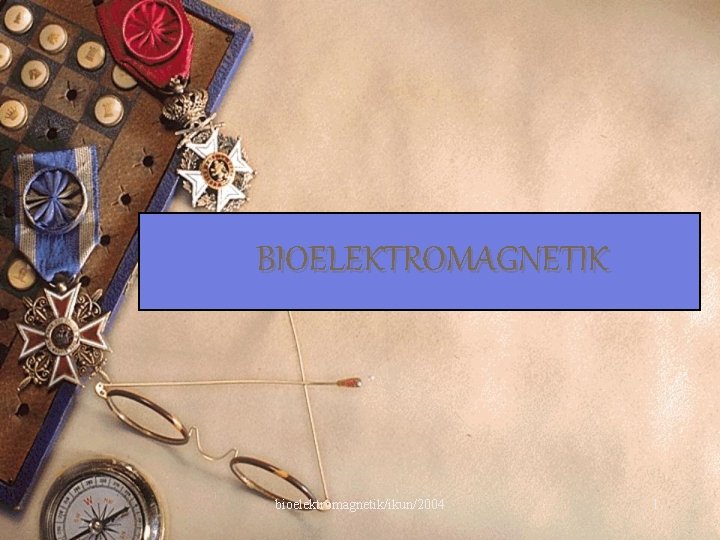 BIOELEKTROMAGNETIK bioelektromagnetik/ikun/2004 1 