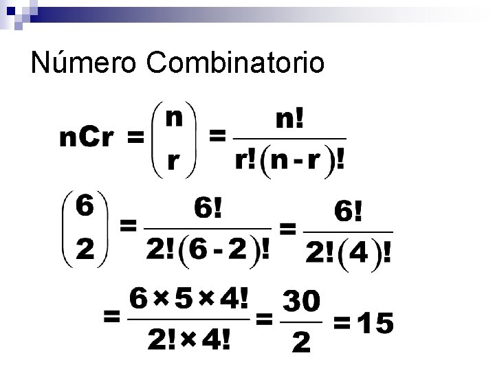 Número Combinatorio 