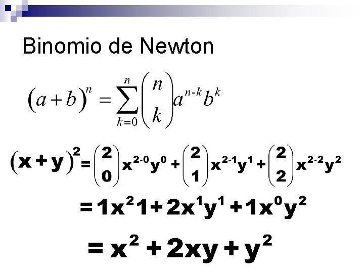 Binomio de Newton 