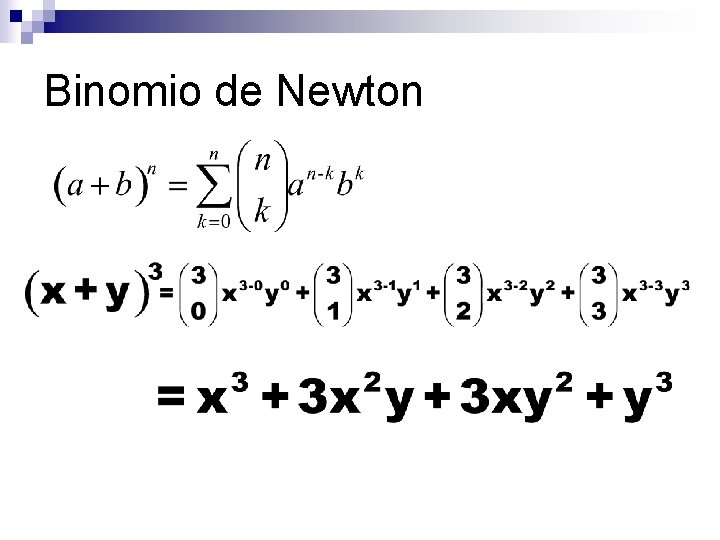 Binomio de Newton 