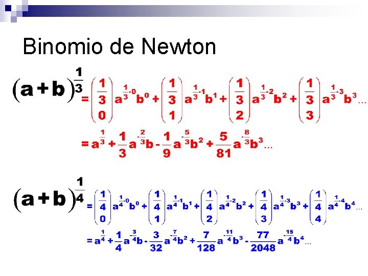 Binomio de Newton 