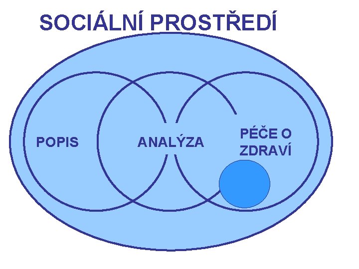 SOCIÁLNÍ PROSTŘEDÍ POPIS ANALÝZA PÉČE O ZDRAVÍ 