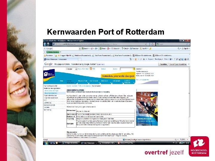 Kernwaarden Port of Rotterdam 
