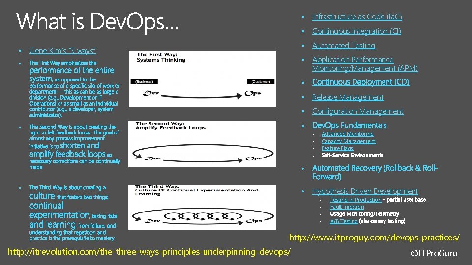 § Gene Kim’s “ 3 ways” § § Infrastructure as Code (Ia. C) § § Gene Kim’s “ 3 ways” § § Infrastructure as Code (Ia. C) §