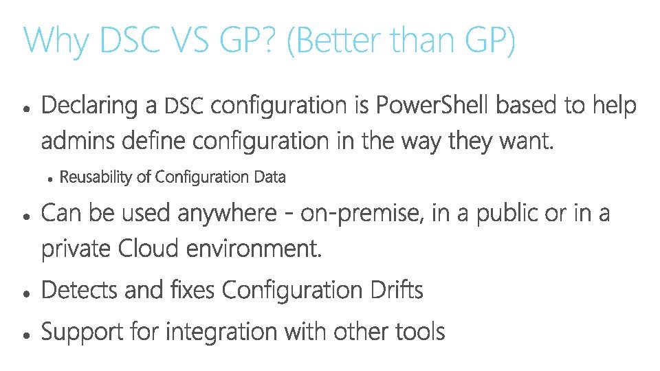 Why DSC VS GP? (Better than GP) Why DSC VS GP? (Better than GP)