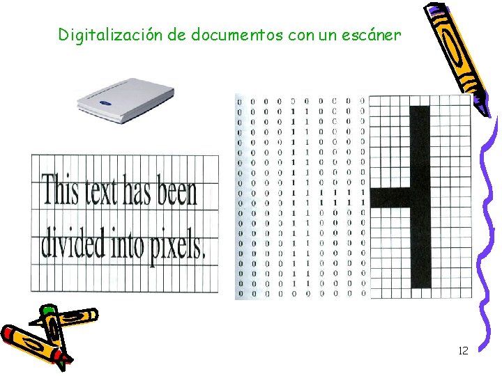 Digitalización de documentos con un escáner 12 Digitalización de documentos con un escáner 12