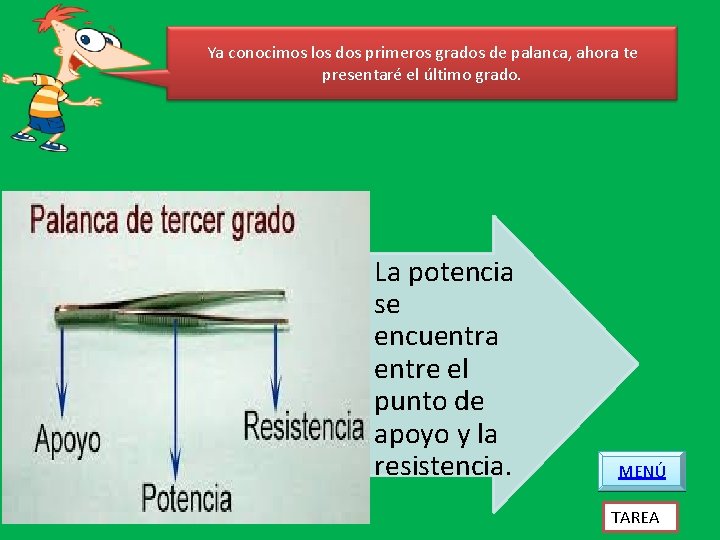 Ya conocimos los dos primeros grados de palanca, ahora te presentaré el último grado.