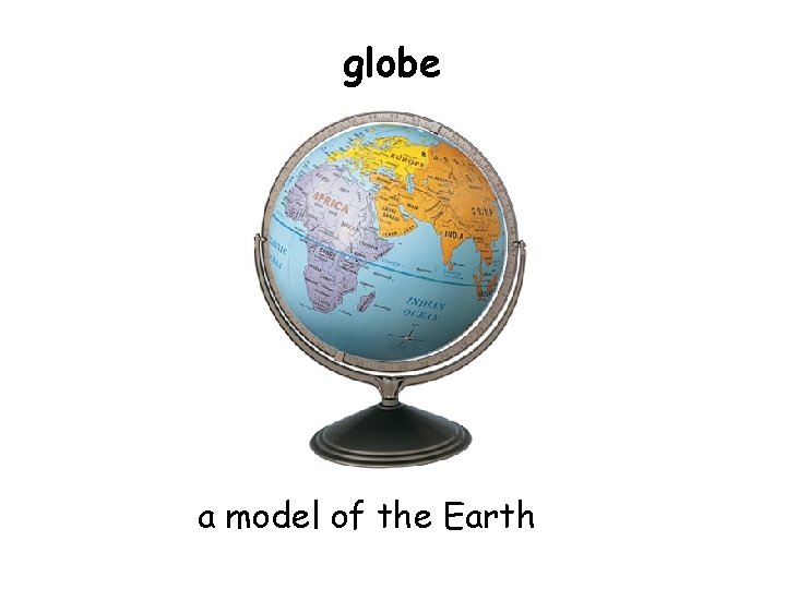 globe a model of the Earth 