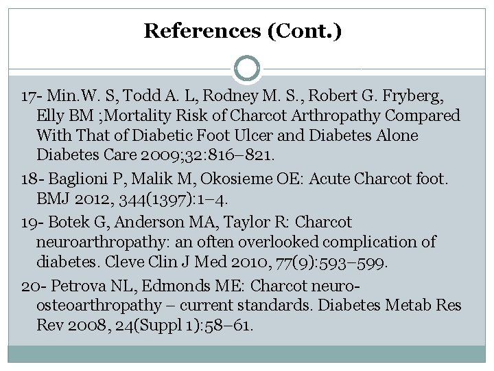 References (Cont. ) 17 - Min. W. S, Todd A. L, Rodney M. S.