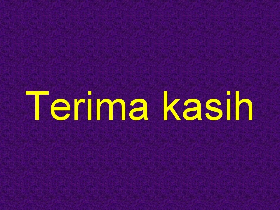 Terima kasih 