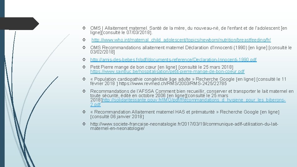  OMS | Allaitement maternel. Santé de la mère, du nouveau-né, de l'enfant et