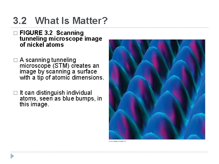 3. 2 What Is Matter? � FIGURE 3. 2 Scanning tunneling microscope image of 3. 2 What Is Matter? � FIGURE 3. 2 Scanning tunneling microscope image of