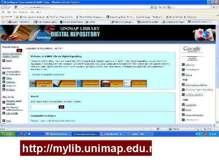 http: //mylib. unimap. edu. my http: //mylib. unimap. edu. my
