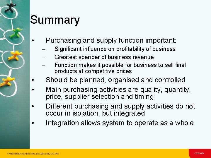 Summary • Purchasing and supply function important: – – – • • Significant influence Summary • Purchasing and supply function important: – – – • • Significant influence