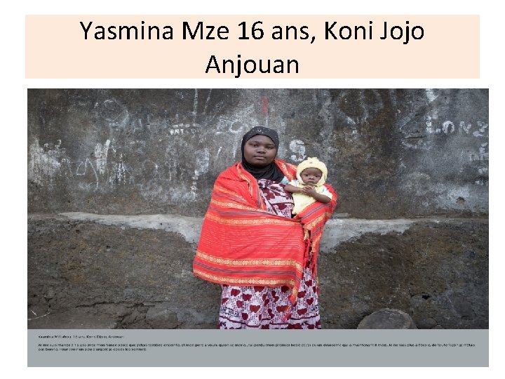 Yasmina Mze 16 ans, Koni Jojo Anjouan 