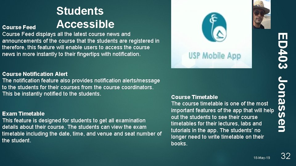 Students Accessible Course Notification Alert The notification feature also provides notification alerts/message to the