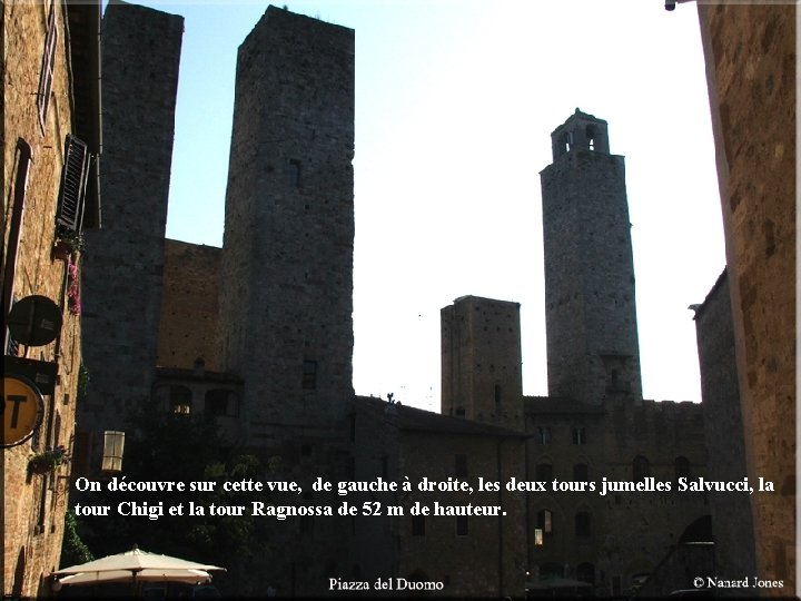 On découvre sur cette vue, de gauche à droite, les deux tours jumelles Salvucci,