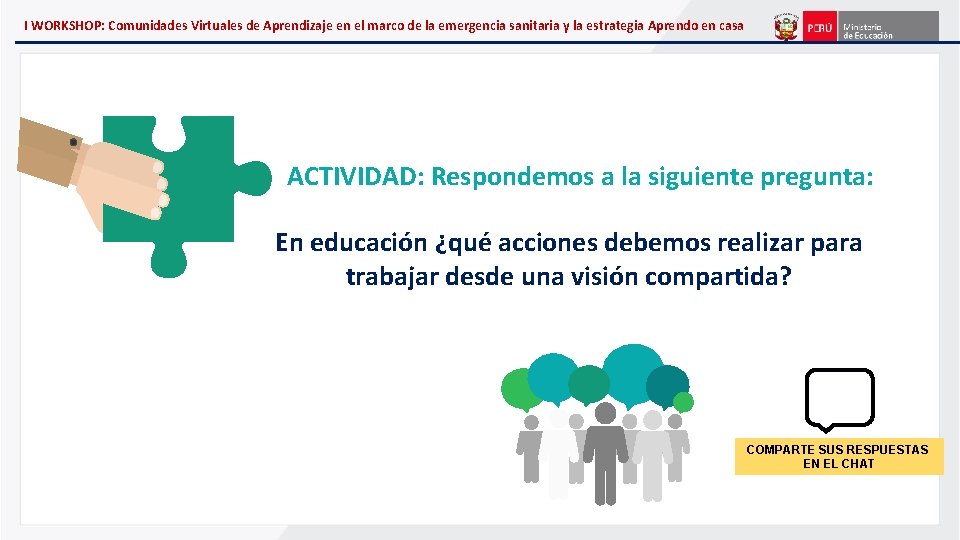 I WORKSHOP: Comunidades Virtuales de Aprendizaje en el marco de la emergencia sanitaria y