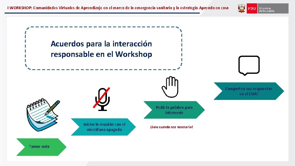 I WORKSHOP: Comunidades Virtuales de Aprendizaje en el marco de la emergencia sanitaria y