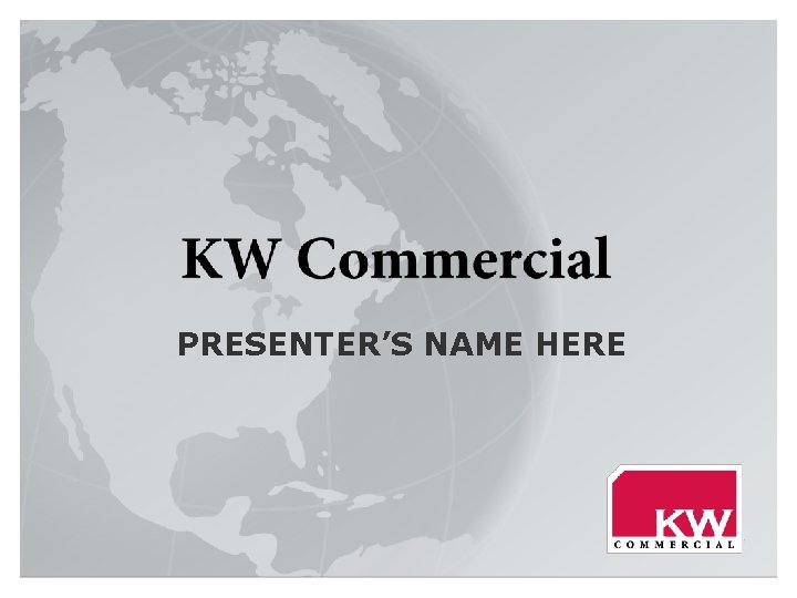 PRESENTER’S NAME HERE 