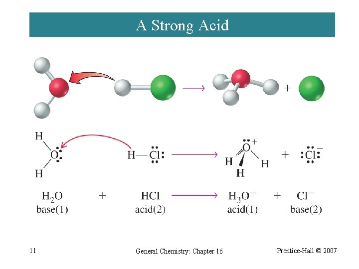 A Strong Acid 11 General Chemistry: Chapter 16 Prentice-Hall © 2007 
