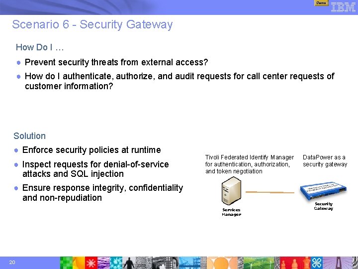 Demo Scenario 6 - Security Gateway How Do I … ● Prevent security threats
