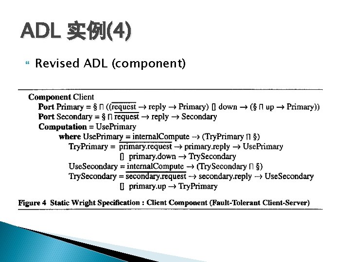 ADL 实例(4) Revised ADL (component) ADL 实例(4) Revised ADL (component)