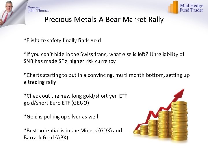 Precious Metals-A Bear Market Rally *Flight to safety finally finds gold *If you can’t