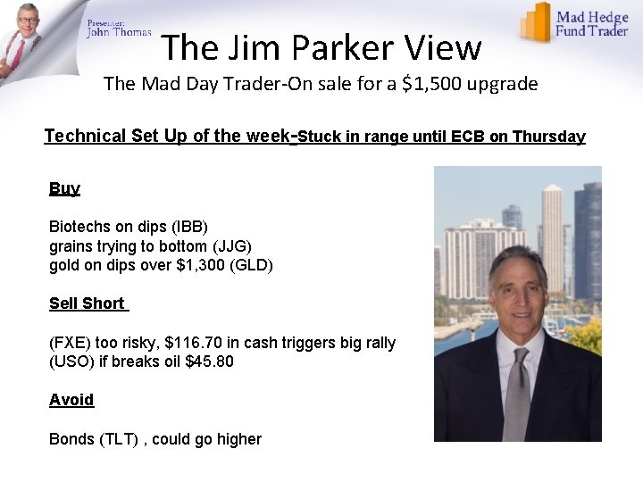 The Jim Parker View The Mad Day Trader-On sale for a $1, 500 upgrade