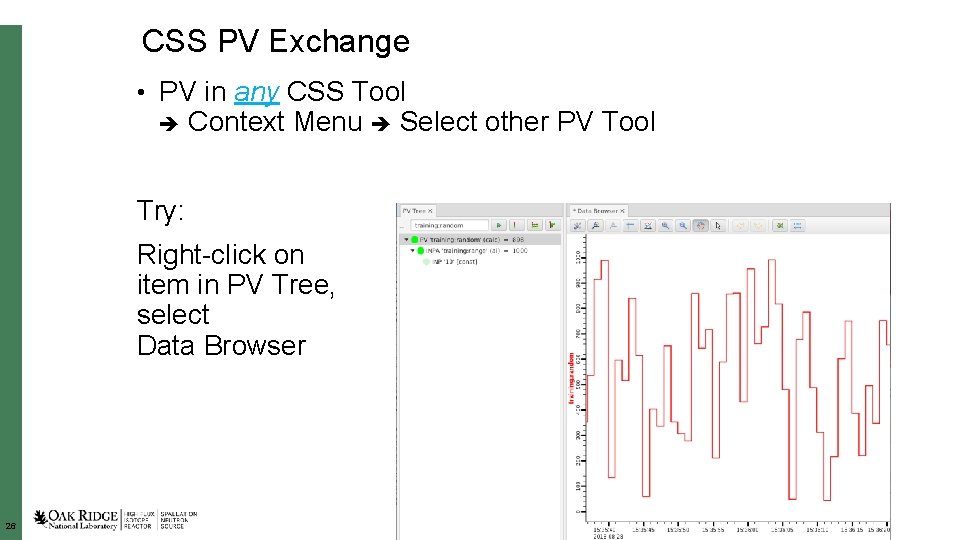 CSS PV Exchange • PV in any CSS Tool Context Menu Select other PV