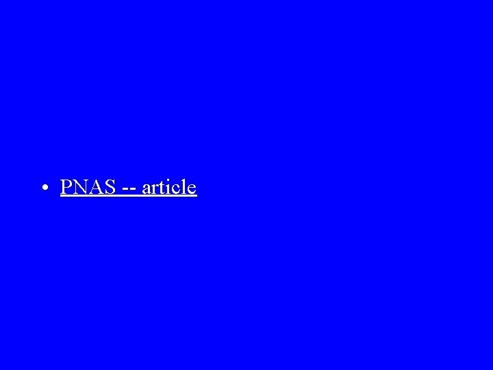  • PNAS -- article 